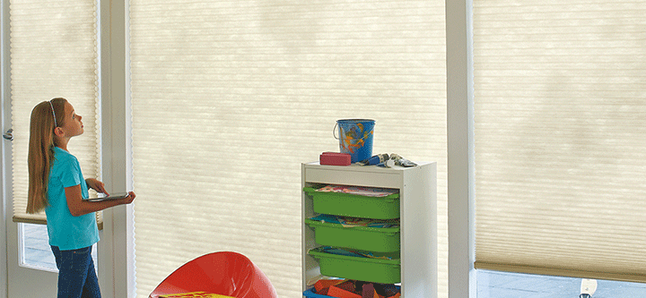 child safe window coverings fro child's playroom Chicago 60657