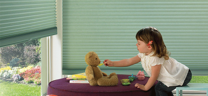 cordless shades in child's room in Vancouver WA home