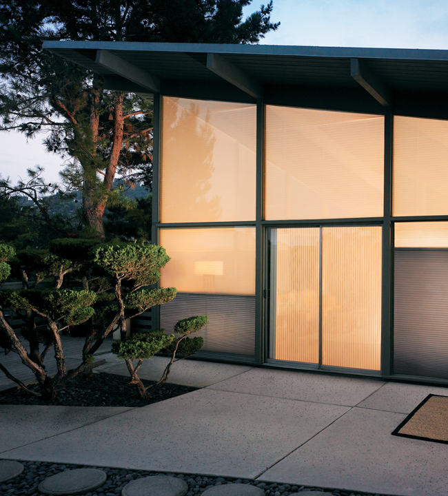 Duette Vertiglide Vertical Cellular Shades For Doors Energy Duette Vertiglide Vertical Cellular