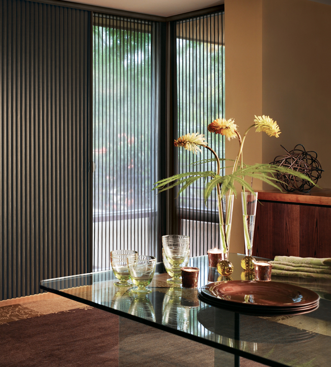 Duette Vertiglide Vertical Cellular Shades For Doors Energy