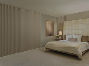 Luminette Privacy Sheers transition from light filtering toroom darkening