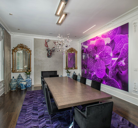 ultra-violet color of the year 2018 in wall art