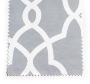 gray and white patterned roller shade fabric swatch in Hinsdale IL