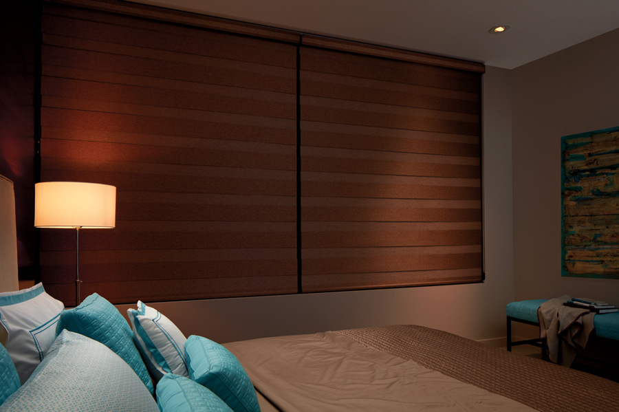 blackout solutions designer banded shades Hunter Douglas Hinsdale 60521