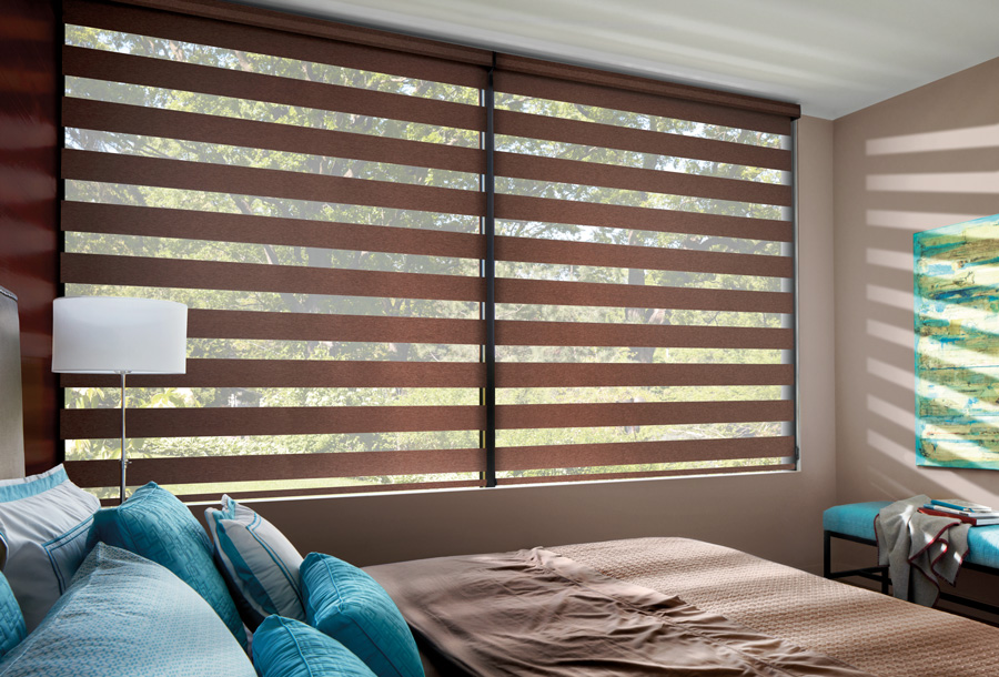 designer banded shades