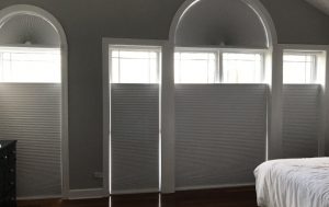 custom window treatments for arched windows Chicago 60657