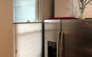 Window Treatments Chicago Honeycomb shade top down bottom up kitchen window Hunter Douglas Chicago 60611