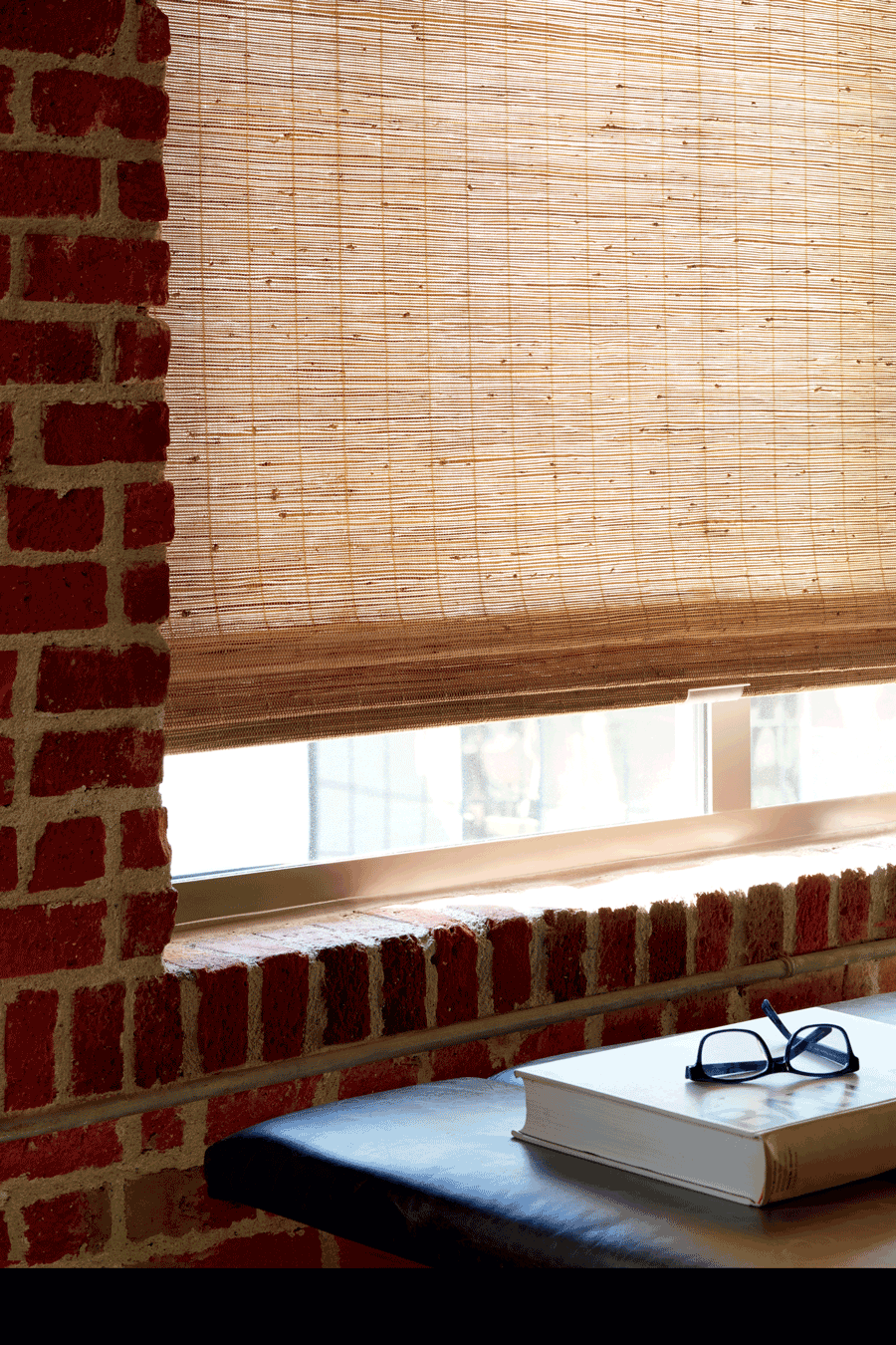 woven woods close up detail textured roman shades Hunter Douglas Hinsdale 60521