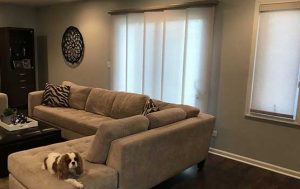 gliding window panel blinds on sliding door in Oak Brook IL