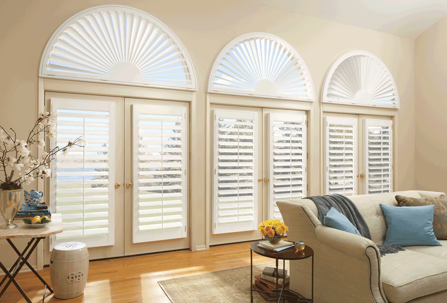 window treatments for arched windows plantation shutters portland 97201