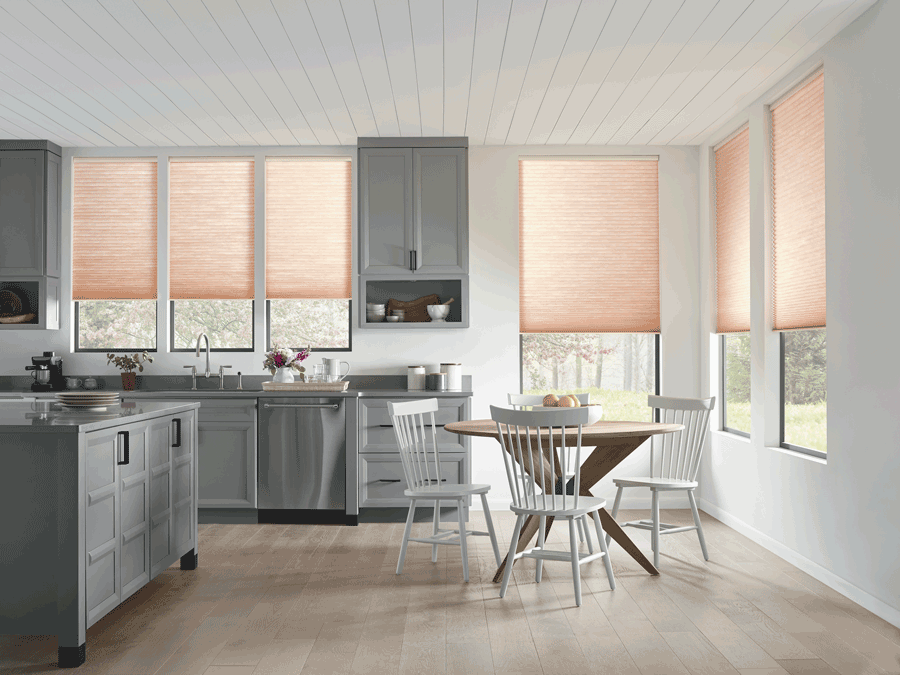 energy efficient shades save money on home energy bills with Hunter Douglas motorized blinds Chicago 60614