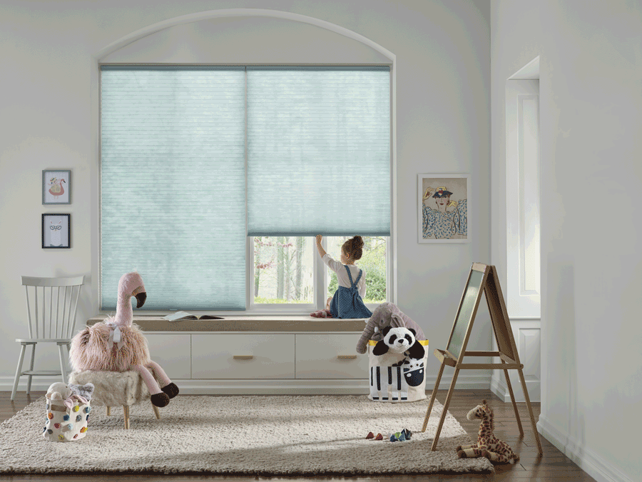 cordless shades for child safe window treatments Chicago 60611