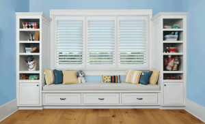 plantation shutters for cordless window treatments no blind cords necessary Vancouver WA