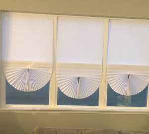 temporary blinds in a new home build Chicago