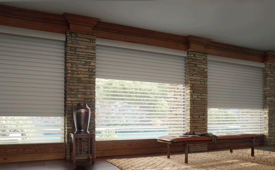 silhouette shades dual shades with blackout roller shade Vancouver WA