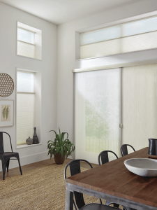 Add honeycomb shades to your Chicago space.