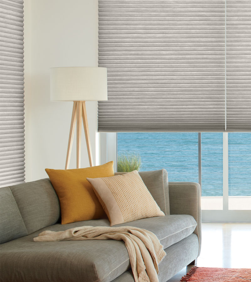 remote control blinds as cellular shades on windows in Portland OR