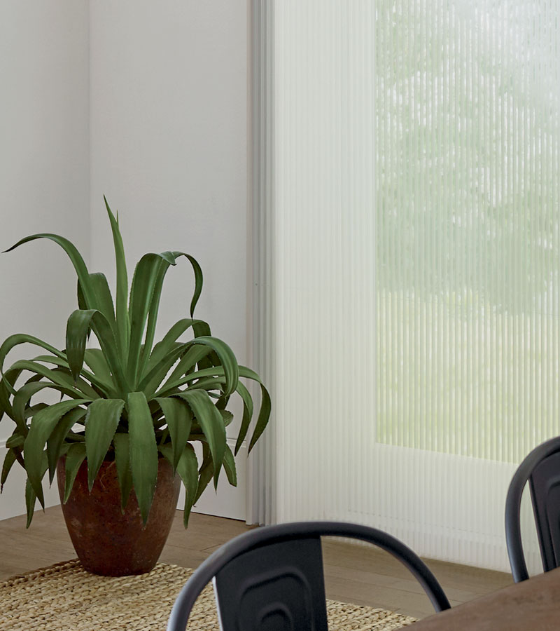 vertical honeycomb shades for glass doors in Camas WA