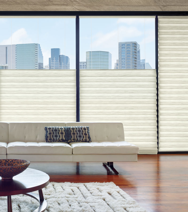 top down roman shades in Chicago condo