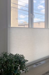 top down honeycomb shades for tall windows in Chicago 60618