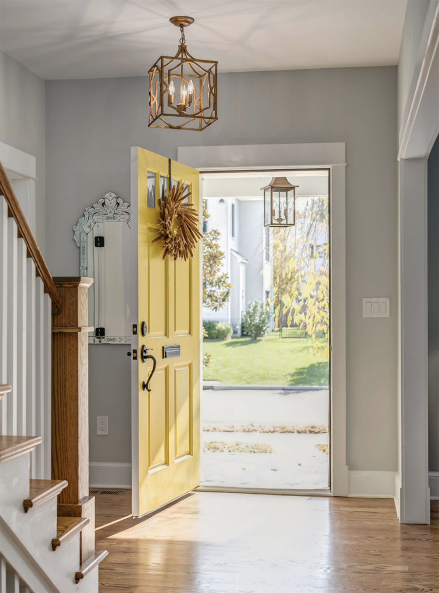 Brighten up the front of your Chicago, IL home by painting your front door.