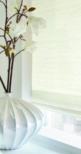 white woven wood shades Gold Coast Chicago IL