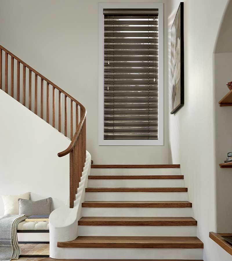 entryway window over staircase in Lincoln Park, condo