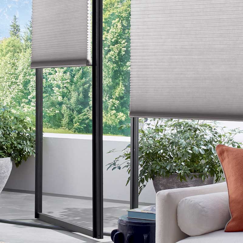 duette honeycomb shades with trackglide for tilt turn windows