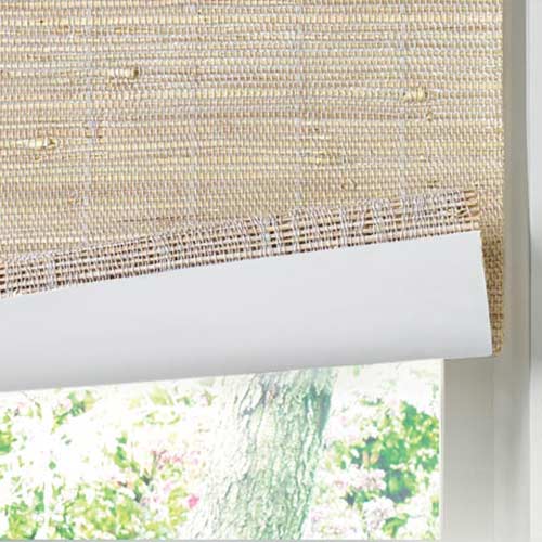 optional-liner-hunter-douglas-provenance-woven-wood-shades-skyline-window-coverings woven organic shade with backing for extra light control in chicago, Il