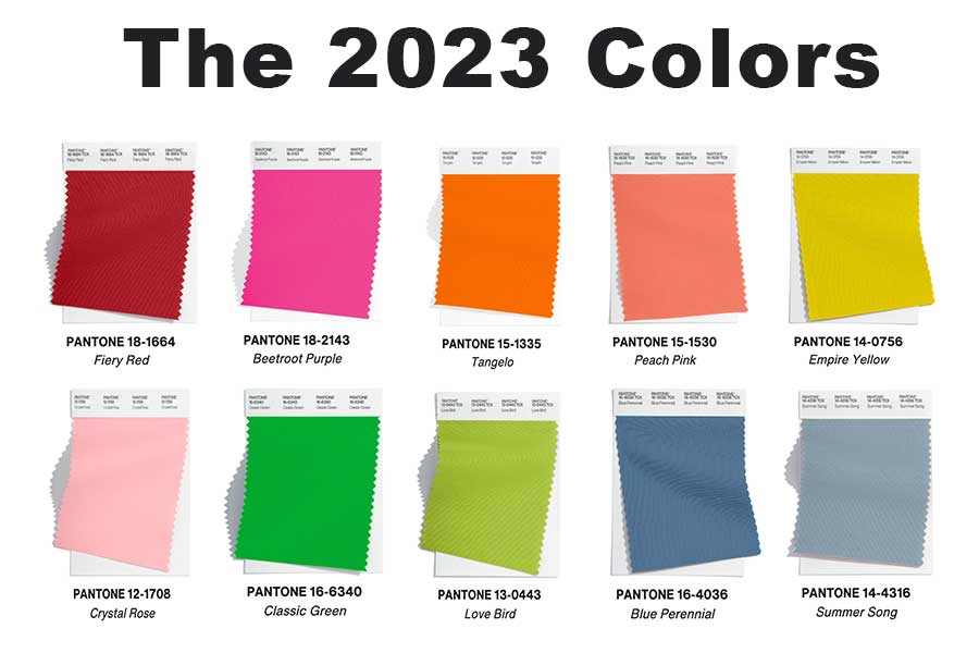 The 2023 Colors for design and lifestyle