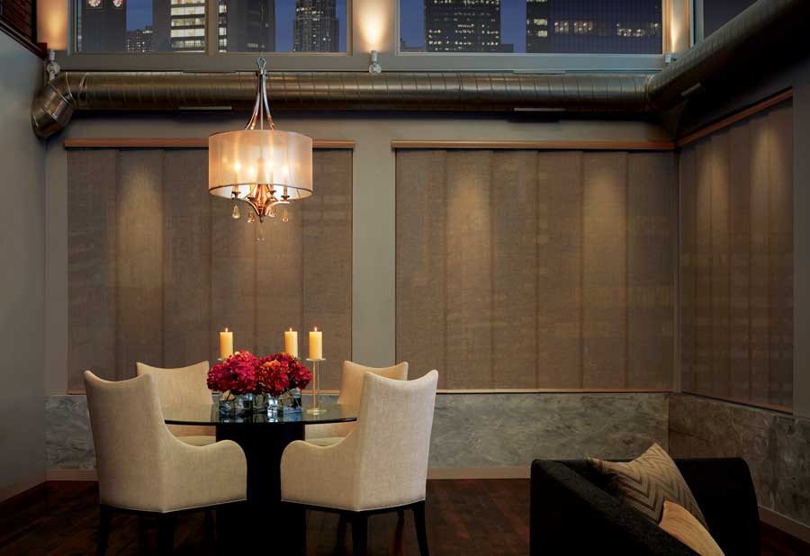 small dining room table for intimate dinners in downtown condo