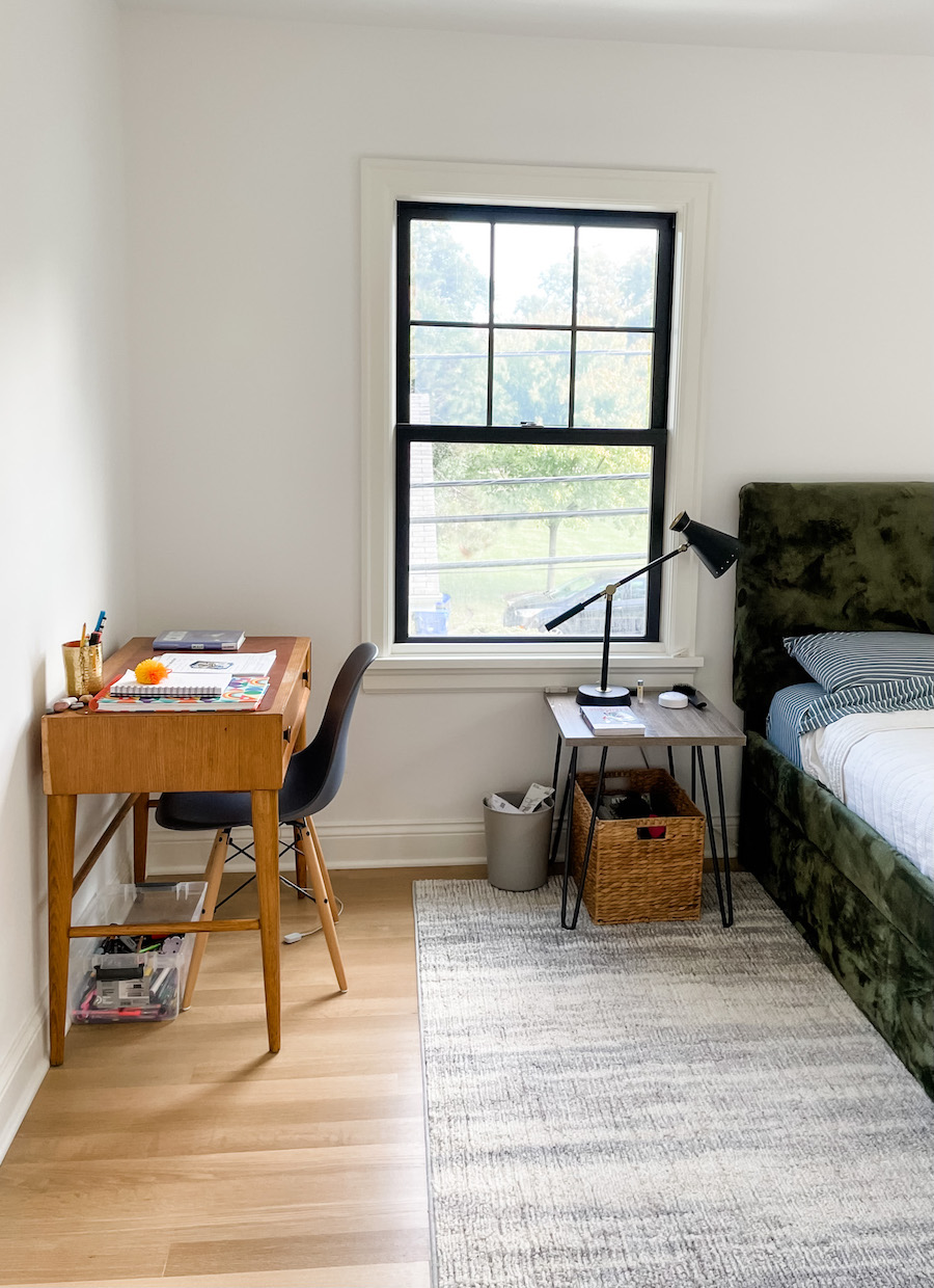 side window in bedroom