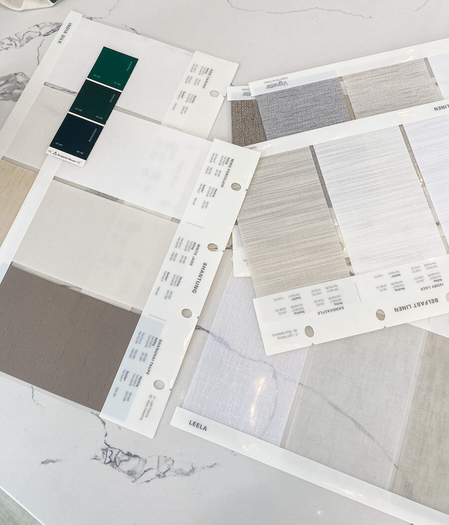 fabric selections for roman shades