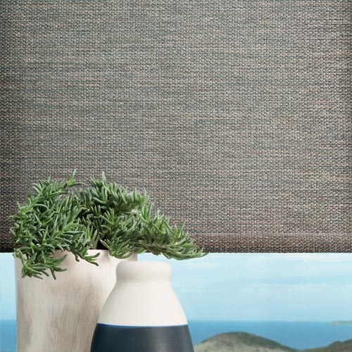 woven textures roller shade close up details