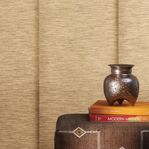 skyline-gliding-window-panels-style-detail-hunter-douglas-skyline-window-coverings close up of wide width panel track blinds