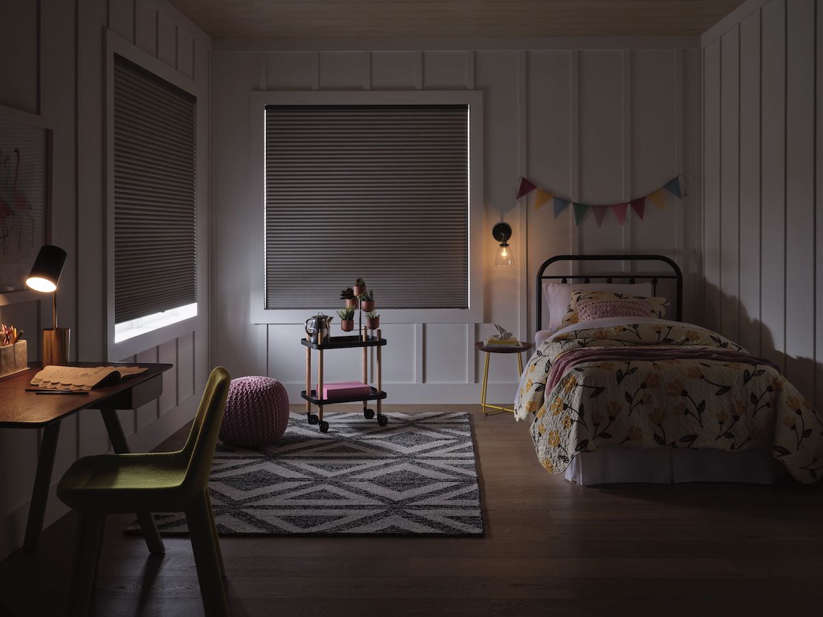 blackout shades in child's bedroom
