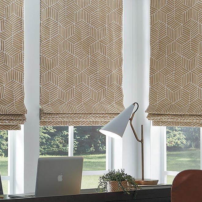 custom roman shades