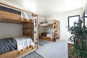 kids' rooms feature basic color palette to grow through ages
