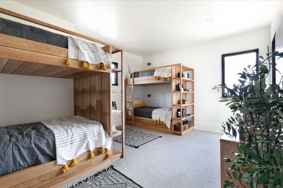 kids' rooms feature basic color palette to grow through ages