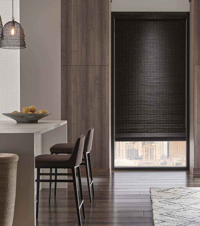 natural woven fabric window shades in chicago, illinois 60618