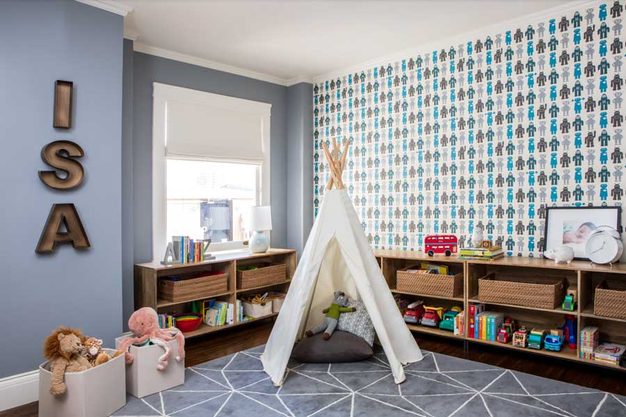 kids organized play room