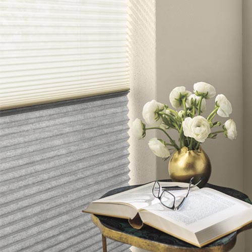 dual applause honeycomb shades