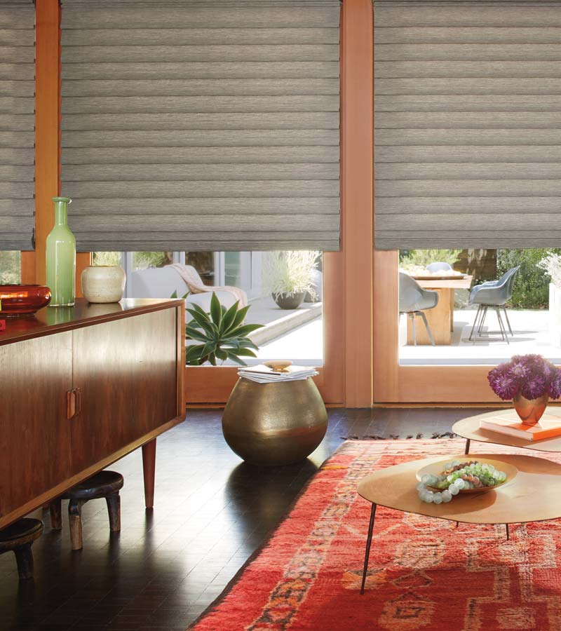 mid century modern roman shades by skyline window coverings malibu