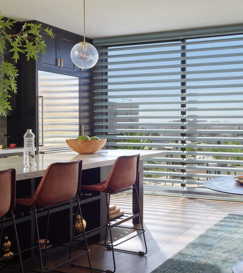 pirouette shades for modern kitchen skyline los angeles westwood