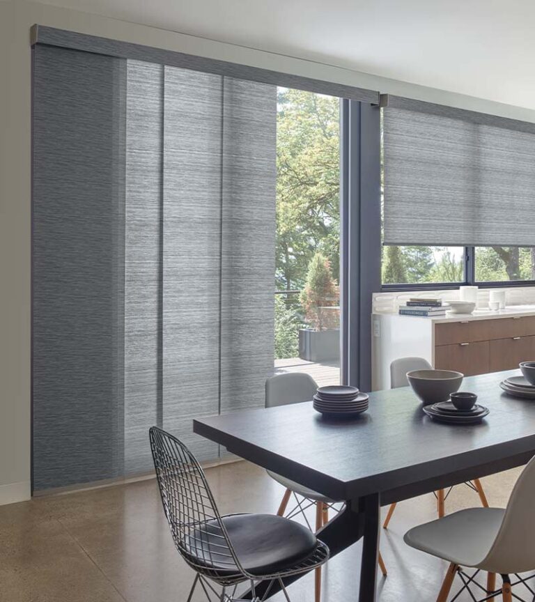 panel track blinds for sliding glass patio door open floor plan kitchen
