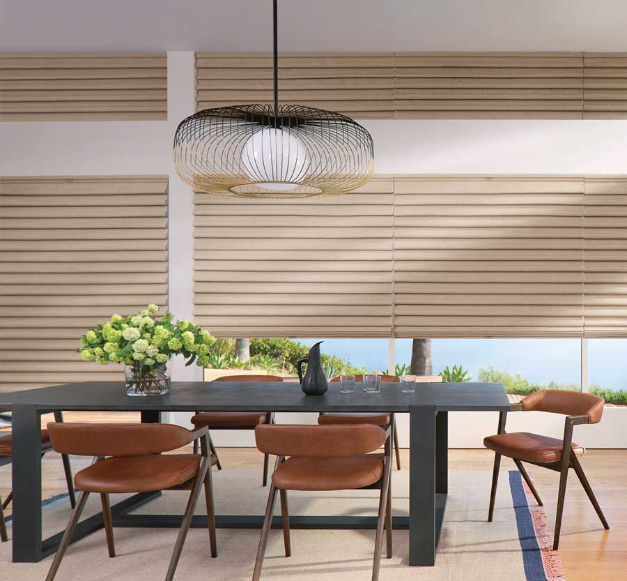 energy efficient roman shades block sunlight and protect home from outdoor elements
