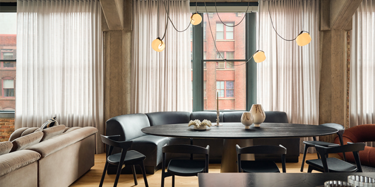sixtysix magazine Chicago loft collaboration with skyline window coverings