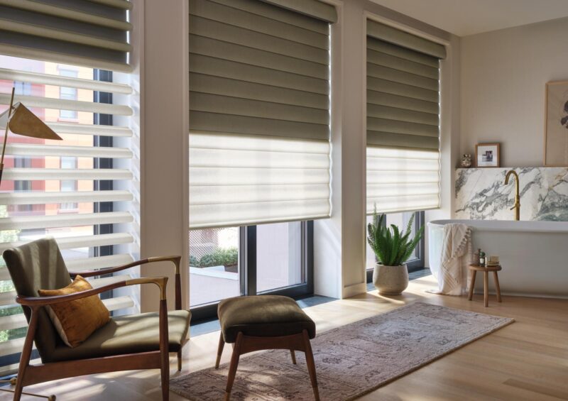 hunter douglas dual pirouette shades for bathroom