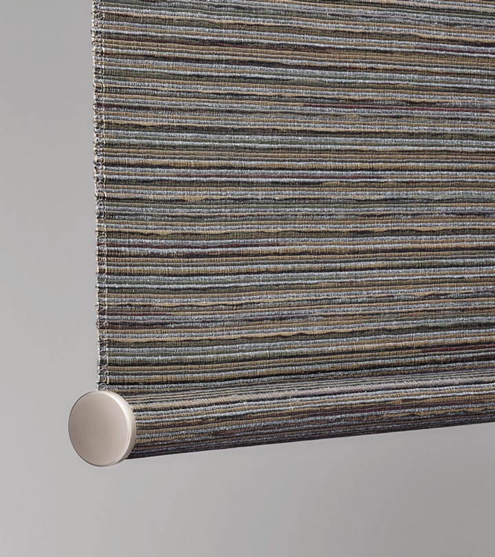 roller shades round fabric wrapped bottom bar