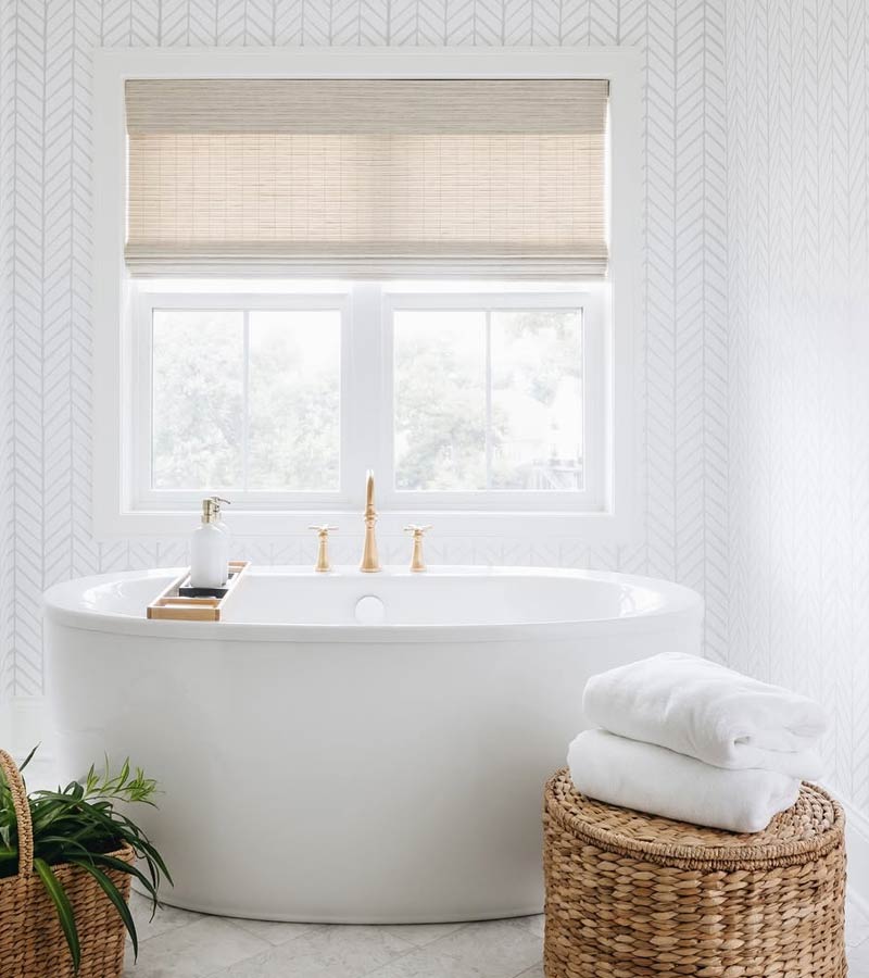 our work neutral provenance woven shades for bathroom